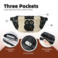 thumbnail image 4 of Naloa Owl with Mandala Print Running Belts for Men Women,Running Fanny Pack with 2-Zipper Pockets,Waterproof Waist Pack for Travel Hiking Running Outdoor Sports, 4 of 8