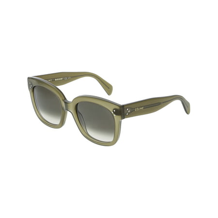 Celine Women's CL41805S-QP4-54 Green Square Sunglasses