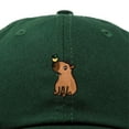 thumbnail image 2 of Dalix Capybara Cap Embroidered Dad Baseball Hat Cotton Adjustable Womens in Dark Green, 2 of 5