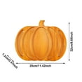 thumbnail image 2 of Wooden Pumpkin Serving Tray Halloween Thanksgiving Cheese Board Autumn Party Platter Snack Fruit Meat Dish Modern Kitchen Tableware Decorative Food Display, 2 of 4