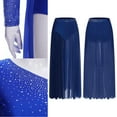 thumbnail image 3 of Oyolan Women's Long Maxi Dance Skirt Fairy Lyrical Dance Skirt Ballet Modern Dance wear Navy Blue M, 3 of 9