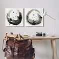 thumbnail image 2 of Stupell Urban Infinity Abstract Circles Painting Abstract Painting Gallery Wrapped Canvas Print Wall Art, Set of 2, 2 of 7