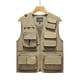 thumbnail image 3 of Chaleco de caza para hombres, novedad de primavera y otoño de 2024, chaqueta de malla para fotografía con múltiples bolsillos para pesca y cuello en V, Logo bordado, chaqueta de malla alta, 3 of 5