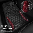 thumbnail image 2 of Juego completo de alfombrillas CAR PASS Diamond Rubber, color negro y rojo, 2 of 9