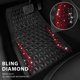 thumbnail image 2 of Juego completo de alfombrillas CAR PASS Diamond Rubber, color negro y rojo, 2 of 9