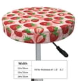 thumbnail image 4 of Fotbe Cute Strawberry Stool Covers Round,Waterproof Round Bar Stool Covers Bar Chair Covers Washable Stool Cushion Slipcover for 12-14 Inch Chair-13 inch, 4 of 7