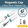 thumbnail image 4 of Jmoe USA Stylus and Mount Compatible with 15 inch Calendar | Dual Tip with Mesh and Disc Tips | 2 Spare Replacement Parts | Flexiple Stylus Holder Mounts to Calendar, 4 of 6