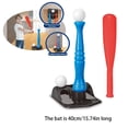thumbnail image 2 of Ounissouiy Bate de béisbol ligero para divertirse al aire libre y mejorar las habilidades de bateo Accesorios de entrenamiento de béisbol Juegos de césped Bate de pelota (rojo) 40CM, 2 of 6