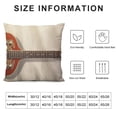 thumbnail image 5 of GOSMITH  Music Guitar Throw Pillow Cushion Cover Vintage Bass Music Musical Instruments Strings Decorative Pillow Cover Cotton Linen Rectangle Home Sofa Couch Decor Pillowcase 12x20Inch (MT-Guitar), 5 of 5