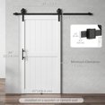 thumbnail image 3 of HOMCOM 42"x84"Sliding Barn Door with Hardware Kit, Waterproof, White, 3 of 10