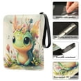 thumbnail image 4 of Game Card Storage Bag Collectible Trading Card Albums The 4-Pocket Card Binder With 50-Page Sleeve Can Hold 400 Game Cards Adorable Green Dragon, 4 of 6