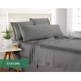 thumbnail image 3 of PURE BAMBOO Pillowcases - Queen Size 2-piece Set (20"x30") - Genuine 100% Organic Bamboo Viscose, Luxuriously Soft & Cooling, Double Stitching, Envelope Closure (2 Queen Pillowcases, Stone Grey), 3 of 6