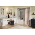 thumbnail image 4 of Delta H295SS Metal Cross Handle Set - Deck Mount Bathroom & Bidet, Stainless, 4 of 7