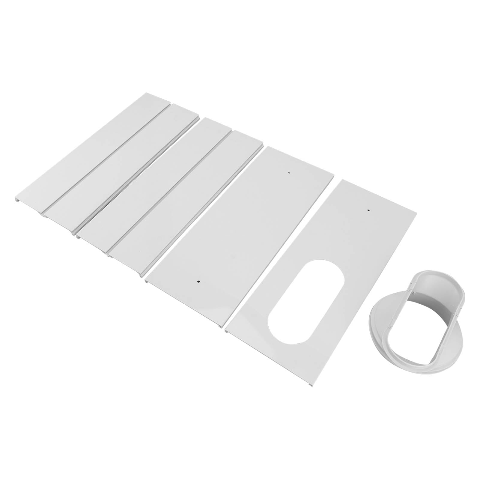 Universal AC Window Vent Kit, PVC Material, Easy Installation, Plate, Efficient Sealing