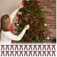 thumbnail image 1 of Lazos de terciopelo para árbol de Navidad | Juego de 24 lazos decorativos para coronas, guirnaldas y envoltorios de regalos | Accesorios festivos para la decoración del hogar, 1 of 3