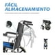thumbnail image 2 of Silla de Ruedas de Traslado Ligera Plegable con Freno 4x4 rojo, 2 of 8