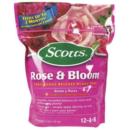 Scotts 1009501 Rose & Bloom Continuous Release Plant Food 3 (Best Fertilizer For Roses To Bloom)