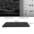 thumbnail image 2 of Pure Era Bullnose Carpet Stair Treads Cover 9" x 30" Plaid Pattern Rug Indoor Non Slip Self Adhensive (Set of 14,Black Diamond Trellis), 2 of 9