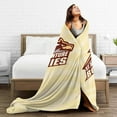 thumbnail image 5 of St Bonaventure University Logo Fleece Blanket, Very Soft Microfiber Flannel Blanket for Couch Warm and Cozy for All Seasons, 5 of 6