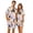 White, variant on JULMCOMO Halloween Pajamas for Couples Ghost Cat Pumpkin Print Button Down Collared Holiday Two Piece Sets Elastic Waist Soft Pajama Shorts Sky Blue-Women M