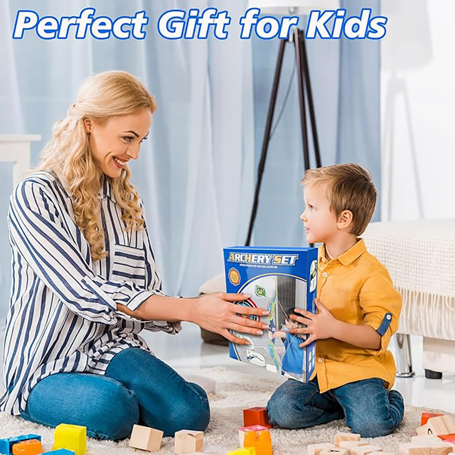 2-Pack Bow and Arrows Set for Kids, Light-up Archery Toys with Arrows Targets for Sports Outdoor Games Backyard Birthday Gifts