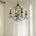 thumbnail image 4 of 4 Light Chandelier In Transitional Style 22 Inches Wide By 25.5 Inches High Quorum Lighting 6116-4-86, 4 of 5