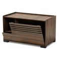 thumbnail image 3 of Baxton Studio Claire Modern and Contemporary Walnut Brown Finished Cat Litter Box Cover House, 3 of 9