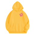 thumbnail image 1 of Offres du Jour Liquidation Mode Décontractée Sweat à Capuche Imprimé Floral avec Cordon de Serrage en Liquidation, 1 of 6