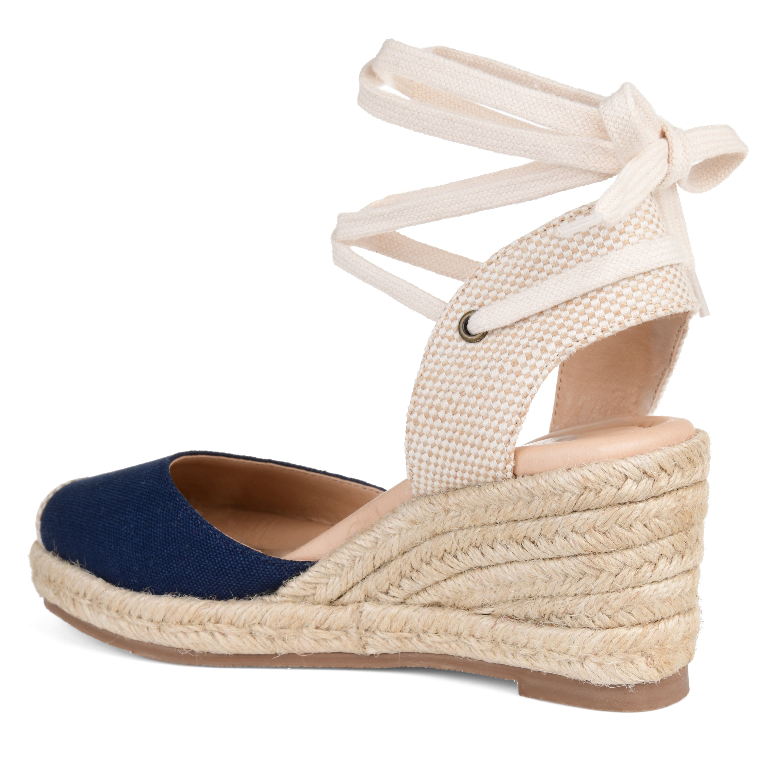 Journee Womens Monte Wedge Heel Espadrille Sandals, Widths Available