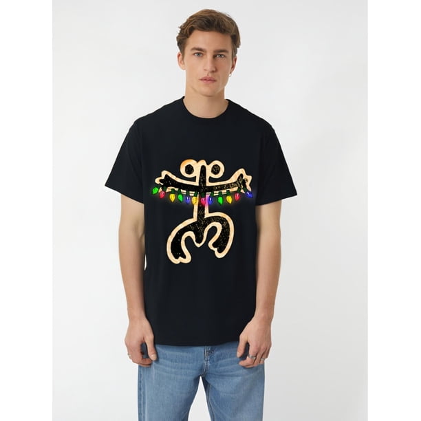 1 pcs, 100% Cotton, Puerto Rican Christmas Gift Pattern Letter Printed T-Shirt, Seasonal Casual New Wave Men's T-Shirt, Round Neck High Street Cotton Short Sleeve T-Shirt, Trendy Premium T-Shirt