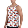 thumbnail image 2 of Easygdp Cartoon Helicopter Men's Tank Top, Sleeveless Muscle T Shirts, Breathable, Quick-Dry, Loose for Gym, Running, Fitness - X-Large, 2 of 9