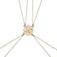 thumbnail image 1 of 4Pieces/set Magnet Stone BFF Friendship Heart Pendant Chain Choker Necklace--Gold color-Product code 32153 Gold color, 1 of 5