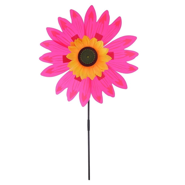Girasoles de Girasol, Molinetes de Césped, Molinillo de Molinillo de de Jardín para Decoración de Jardines Y Jardines de roja CUTICAT Juguete del molino de viento con girasol