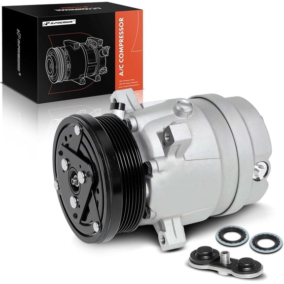 A-Premium AC Compressor with Clutch Compatible with Buick Century 1989 Regal Pontiac Grand Prix 1989-1990 Trans Sport Chevrolet Beretta Lumina Cutlass Cruiser