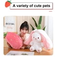 thumbnail image 3 of (Strawberry Rabbit) 18cm 0.14kg Plush Toy Wholesale Cute Cute Fruit Rabbit Small Fruit Doll Big Ear Rabbit Doll Bed Pillow Doll, 3 of 14