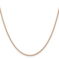 thumbnail image 3 of Auriga Fine Jewelry 14K Rose Gold 1.7 mm Solid Polished Spiga Chain Necklace for Women 18", 3 of 6