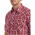 thumbnail image 4 of Wrangler® Men's and Big Men's Regular Fit Short Sleeve Western Shirt, Sizes S-5XL, 4 of 4