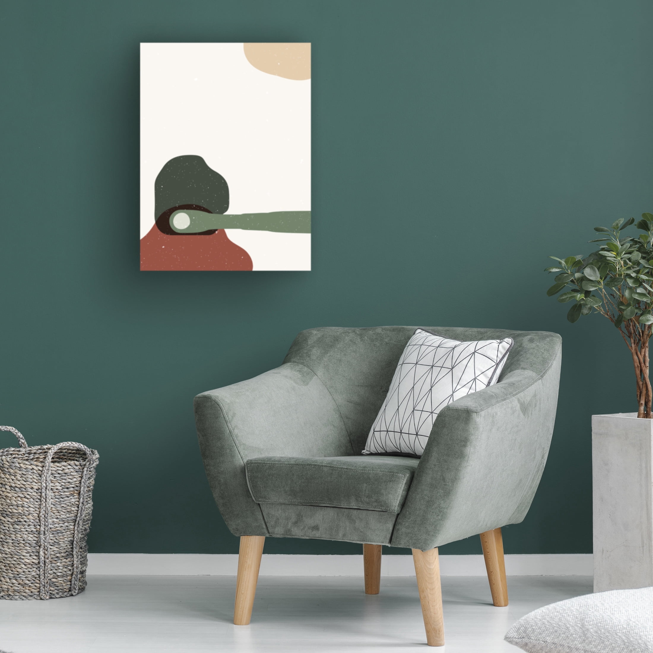 Trademark Fine Art NKTN   Abstract composition 4 Canvas Wall Art
