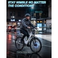 thumbnail image 6 of AZHAR GT30 Electric Bike for Adults 26", 750W Peak E-Mountain Bicycle, 20MPH Fat Tire Ebike, 48V 10.4Ah Removable Battery, 7 Speed and Front Suspension with Rear Rack Class 2 UL2849, 6 of 10