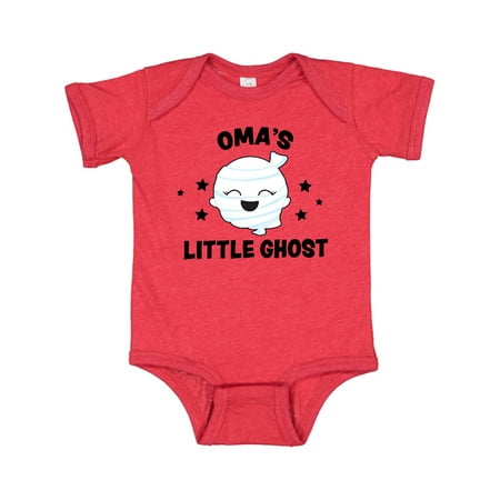 

Inktastic Cute Oma s Little Ghost with Stars Gift Baby Girl Bodysuit