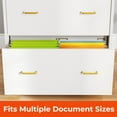 thumbnail image 5 of ModFusion 2-Drawer, 4-Metal Drawer Handle A4 Legal Letter File Hanging Rod Storage Organizer Wood Cabinet Charging Hub Station Printer Lamp Stand, White & Oak., 5 of 11