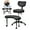 Black, variant on 19-23in Height Adjustable ADHD Chair, Ergonomic Kneeling Office Chair with Backrest for The Restless Home Workers(Brown)