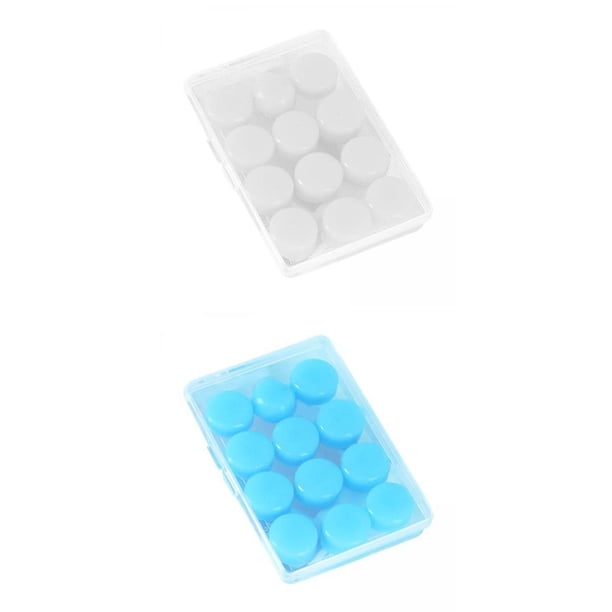 24 Tapones Auditivos De Silicona Con Cancelación De Ruido 27dB Snr Moldeables Suaves jinwen Tapones para los oídos para dormir