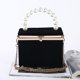 thumbnail image 3 of Cat Bolso de mano de noche para mujer, caja de perlas artificiales, bolso de hombro tipo bandolera, miércoles, 3 of 5