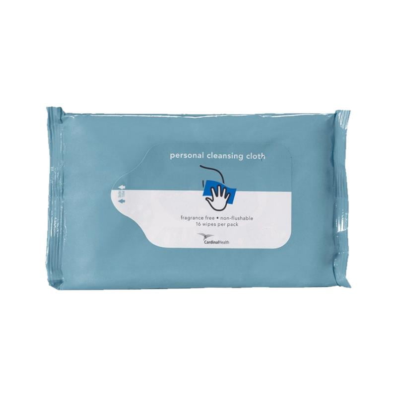 Flushable 42 In Pack 6 Cardinal Health Personal Cleansing Cloth 