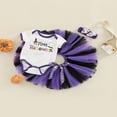 thumbnail image 3 of Girls Halloween Layette  Printing Romper  Tulle Skirt and Headdress, 3 of 9