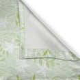 thumbnail image 4 of Ambesonne Mint Grommet Curtain Single Panel, Swirls Floral Branches, 50"x60", Fern Green White, 4 of 5