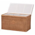 thumbnail image 2 of bali & pari Eamon Braided Natural Rattan Storage Bench, 2 of 6