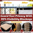 thumbnail image 3 of Amgo Custom Made 6' x 93' White Fence Privacy Screen Windscreen with Bindings & Grommets, Heavy Duty for Commercial and Residential, 90% Blockage, Cable Zip Ties Included (We Customize), 3 of 9