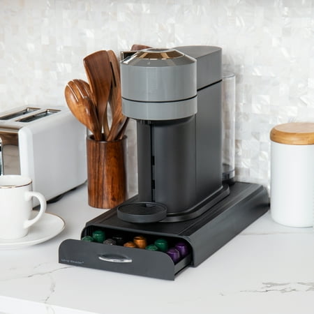 Mind Reader - Anchor Storage Unit for Nespresso Coffee Capsules - Black